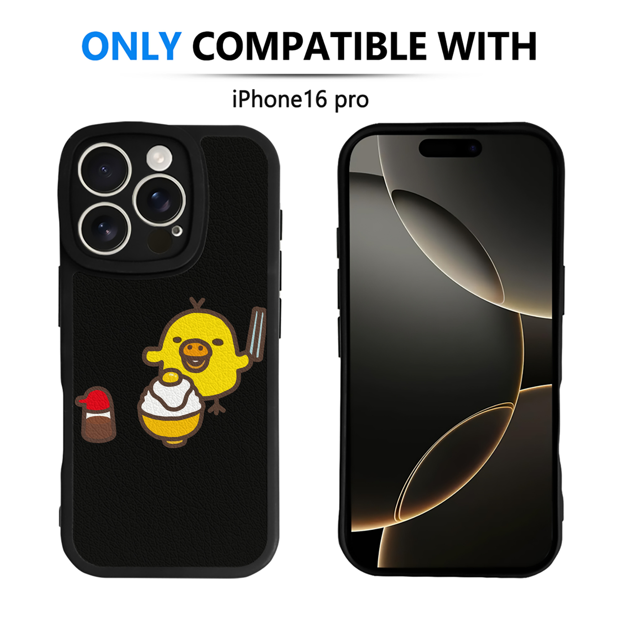 （画像用） リラックマ リラックマ キイロイトリ Rilakkuma Korilakkuma Kiiroitori 【iPhone 16シリーズ対応】シリコンスマホケース（レザー調） 材質：シリコン